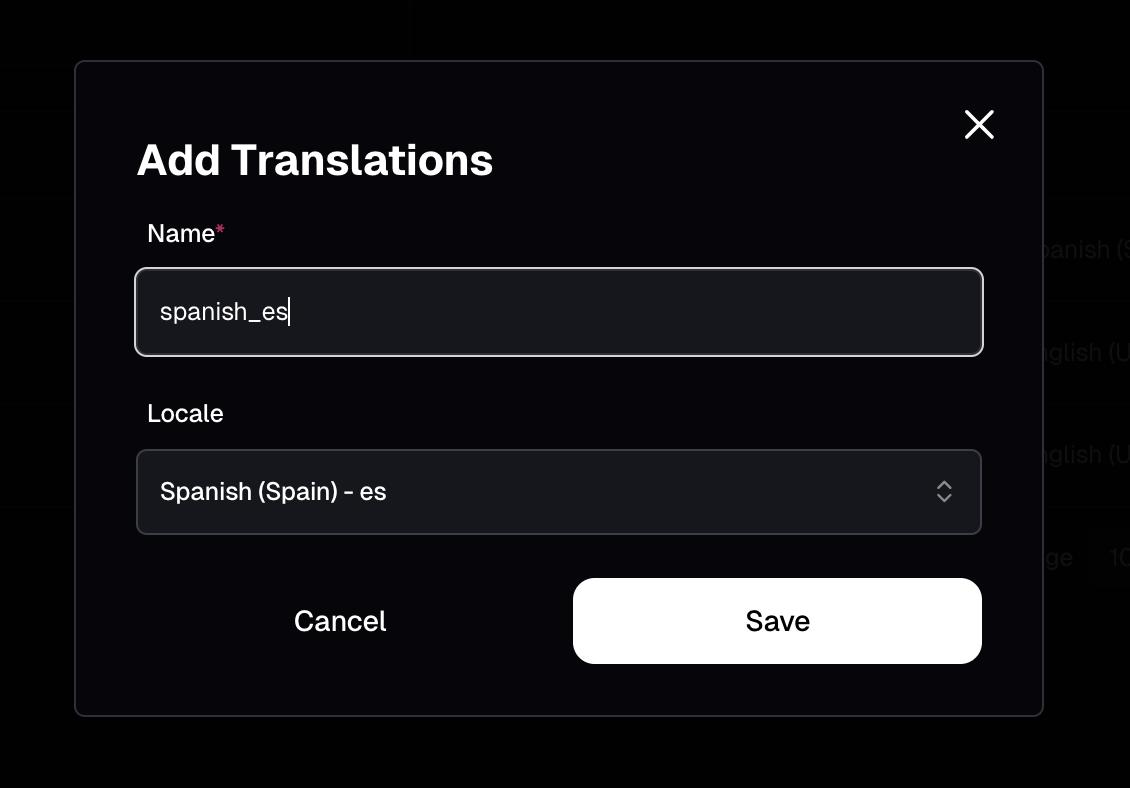 Create Translation